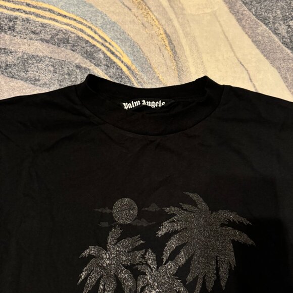 Palm Angels Palm Tree Black T-Shirt Size Large - Picture 3 of 4